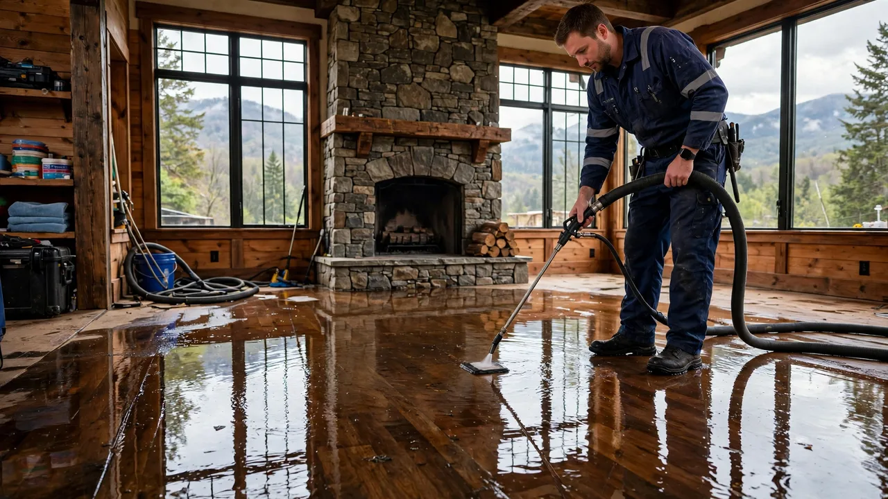 Water damage restoration in Asheville, NC