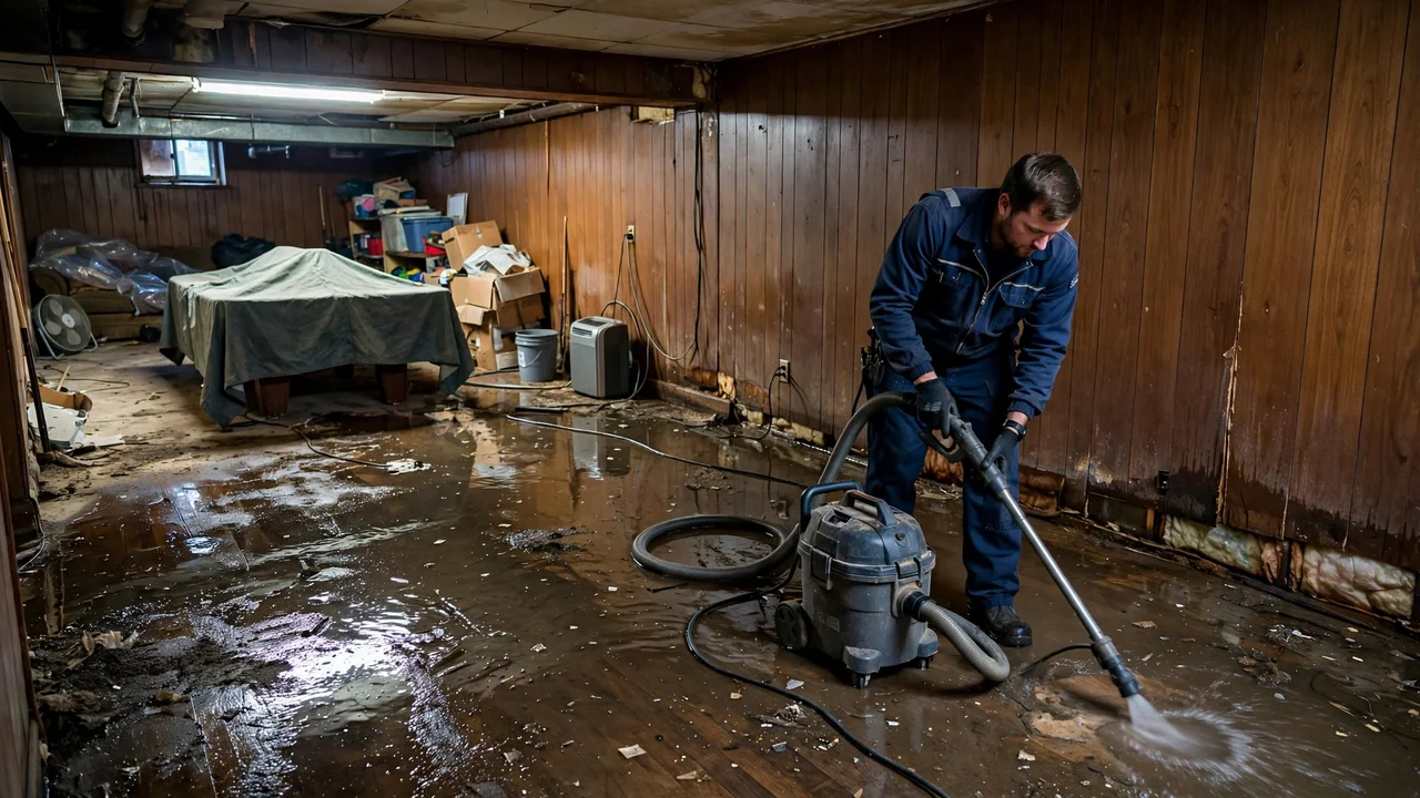 Water damage restoration in Canton, OH