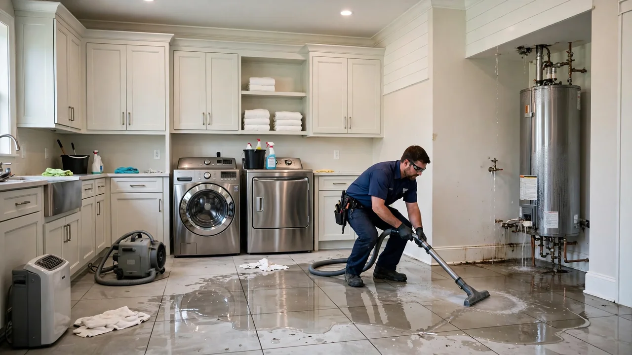 Water damage restoration in Carmel, IN