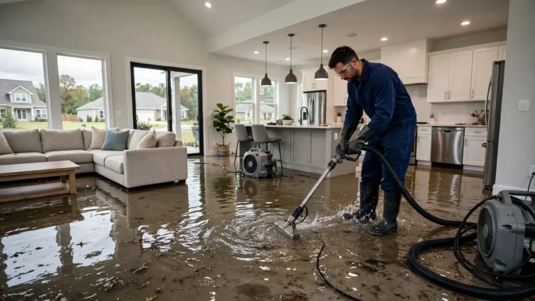 Water damage restoration in Concord, NC
