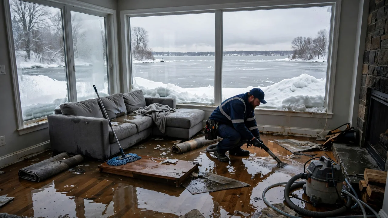 Water damage restoration in Erie, PA