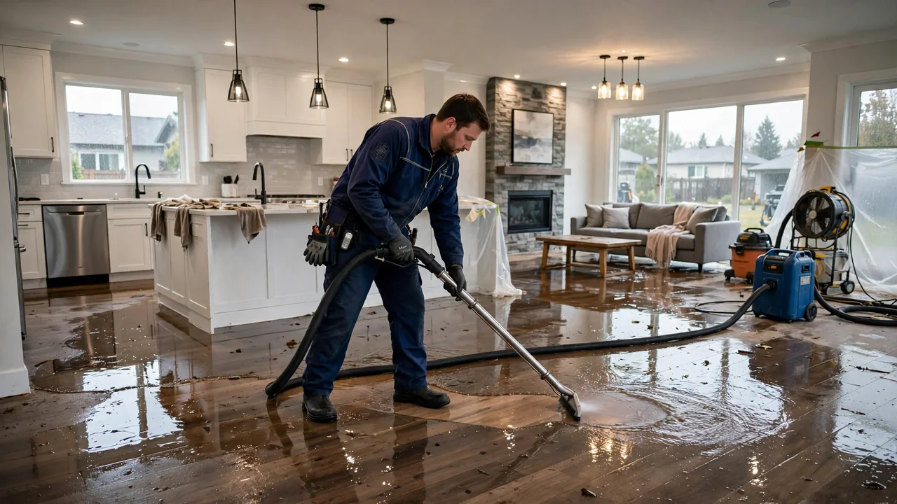 Water damage restoration in Fishers, IN