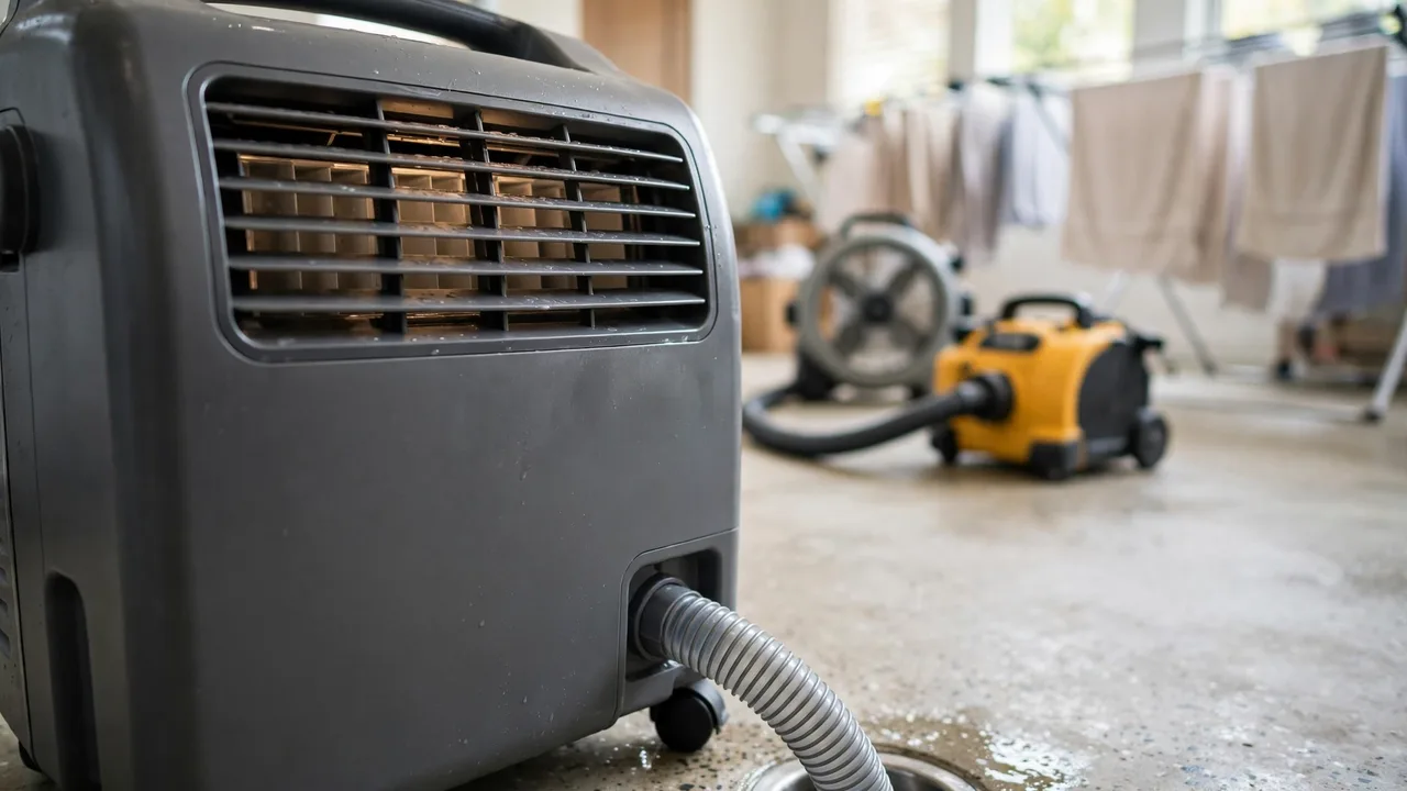 Water damage restoration in Goodyear, AZ - emergency water extraction in progress