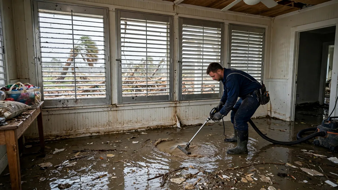 Water damage restoration in Gulfport, MS