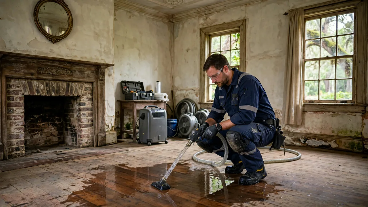 Water damage restoration in Jackson, MS
