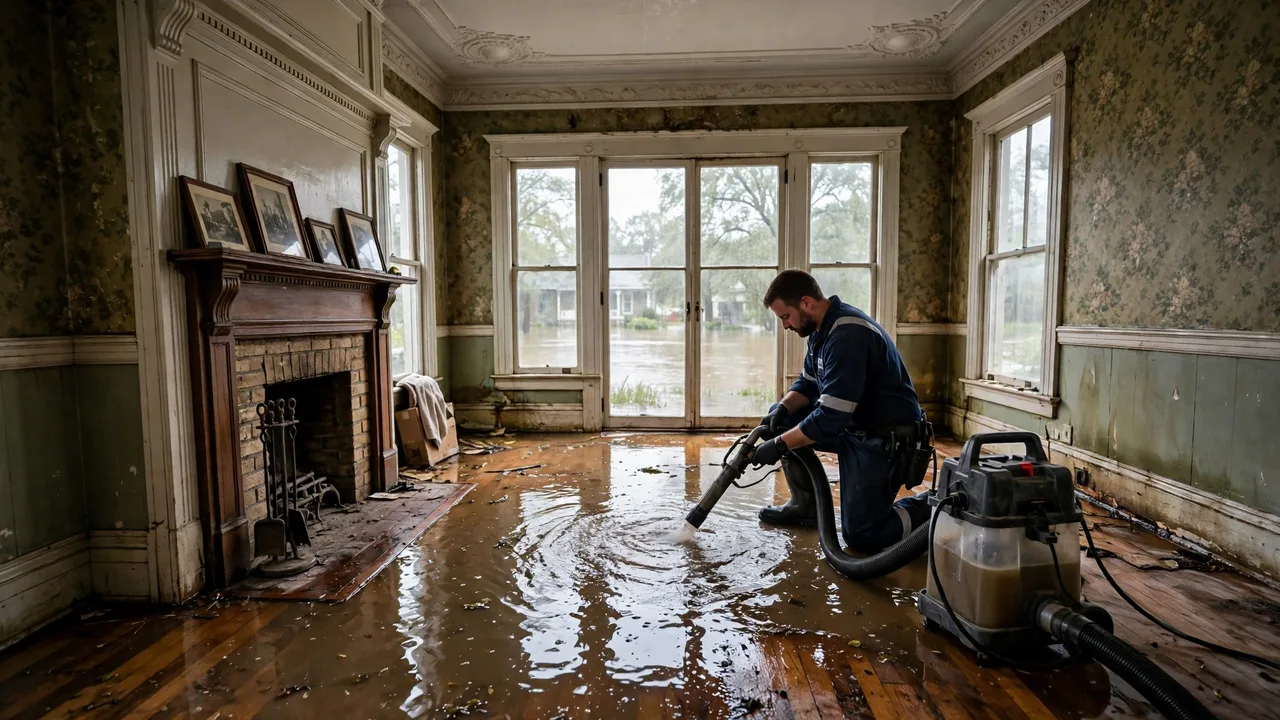 Water damage restoration in Little Rock, AR