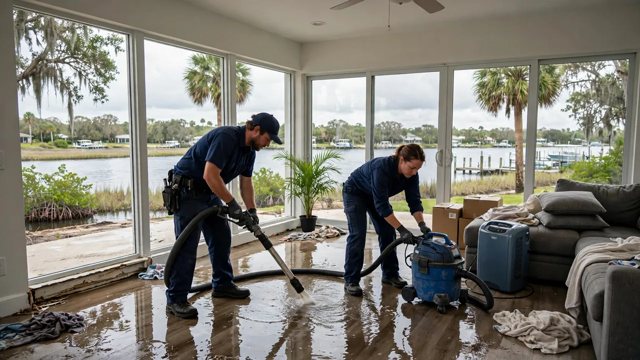Water damage restoration in Melbourne, FL