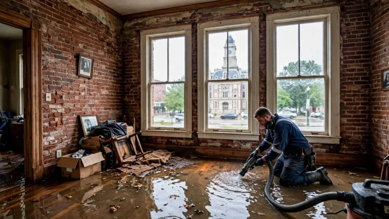 Water damage restoration in Noblesville, IN