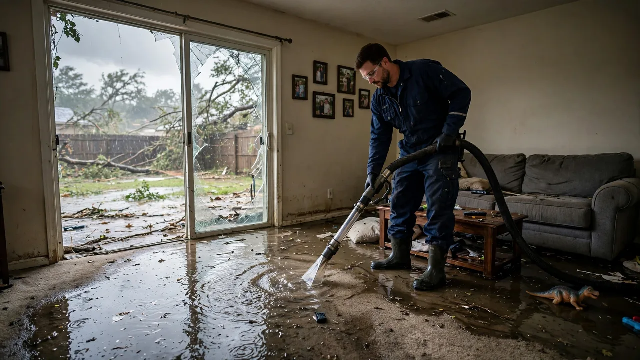 Water damage restoration in Norman, OK