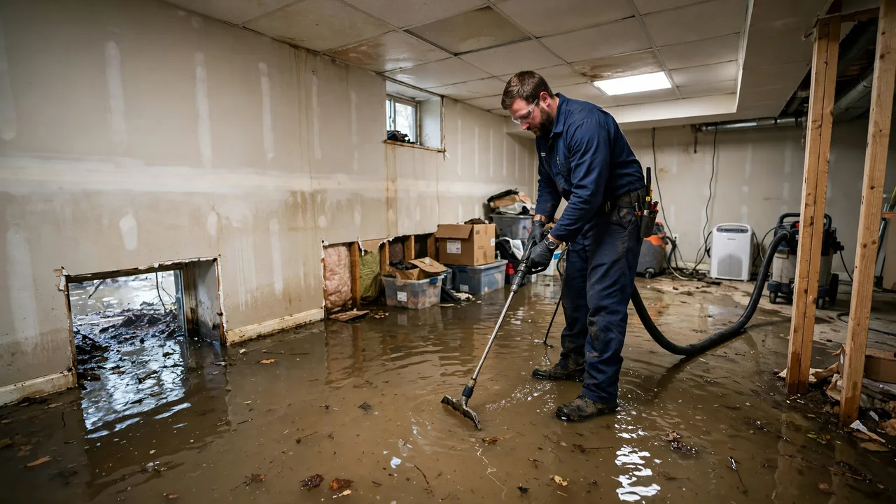 Water damage restoration in Overland Park, KS