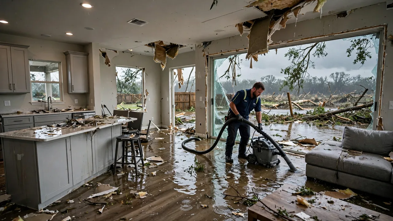 Water damage restoration in Rogers, AR