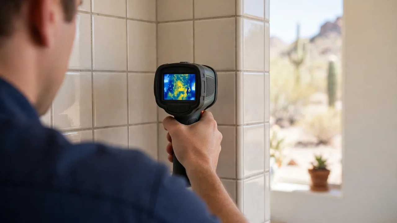 Water damage restoration in Scottsdale, AZ - emergency water extraction in progress