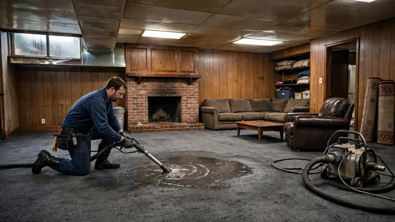Water damage restoration in Towson, MD
