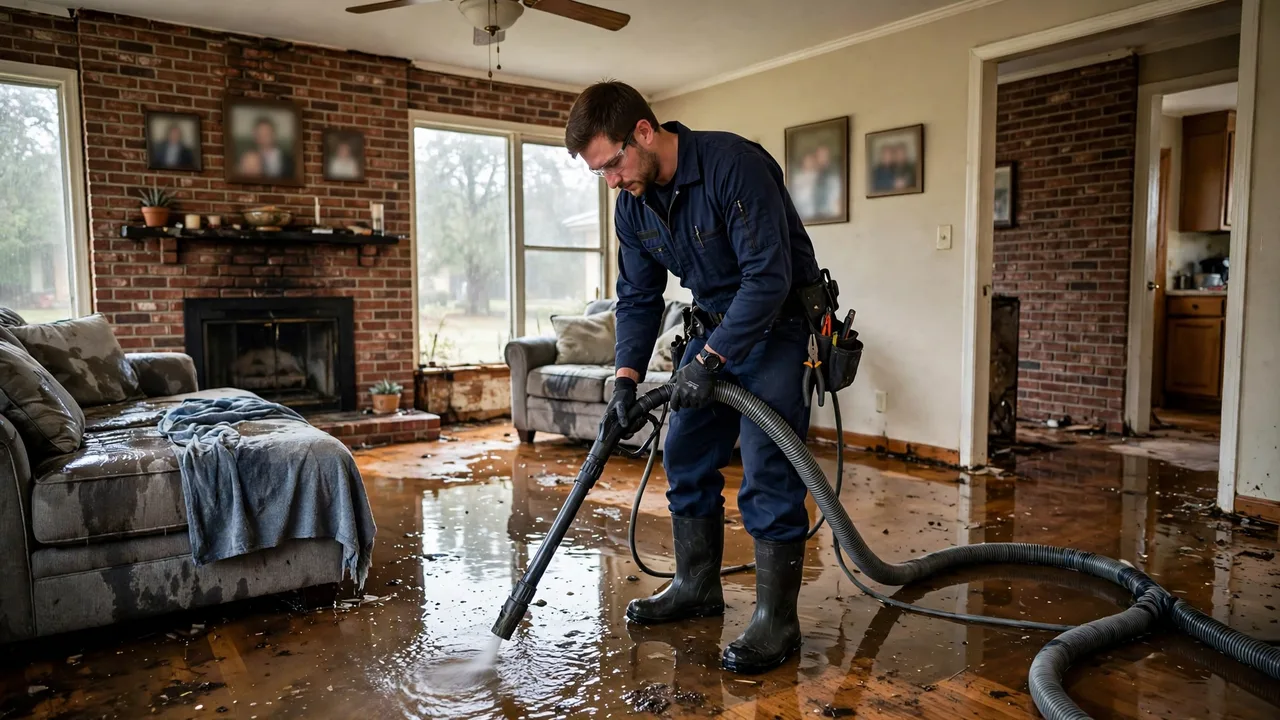 Water damage restoration in Tuscaloosa, AL